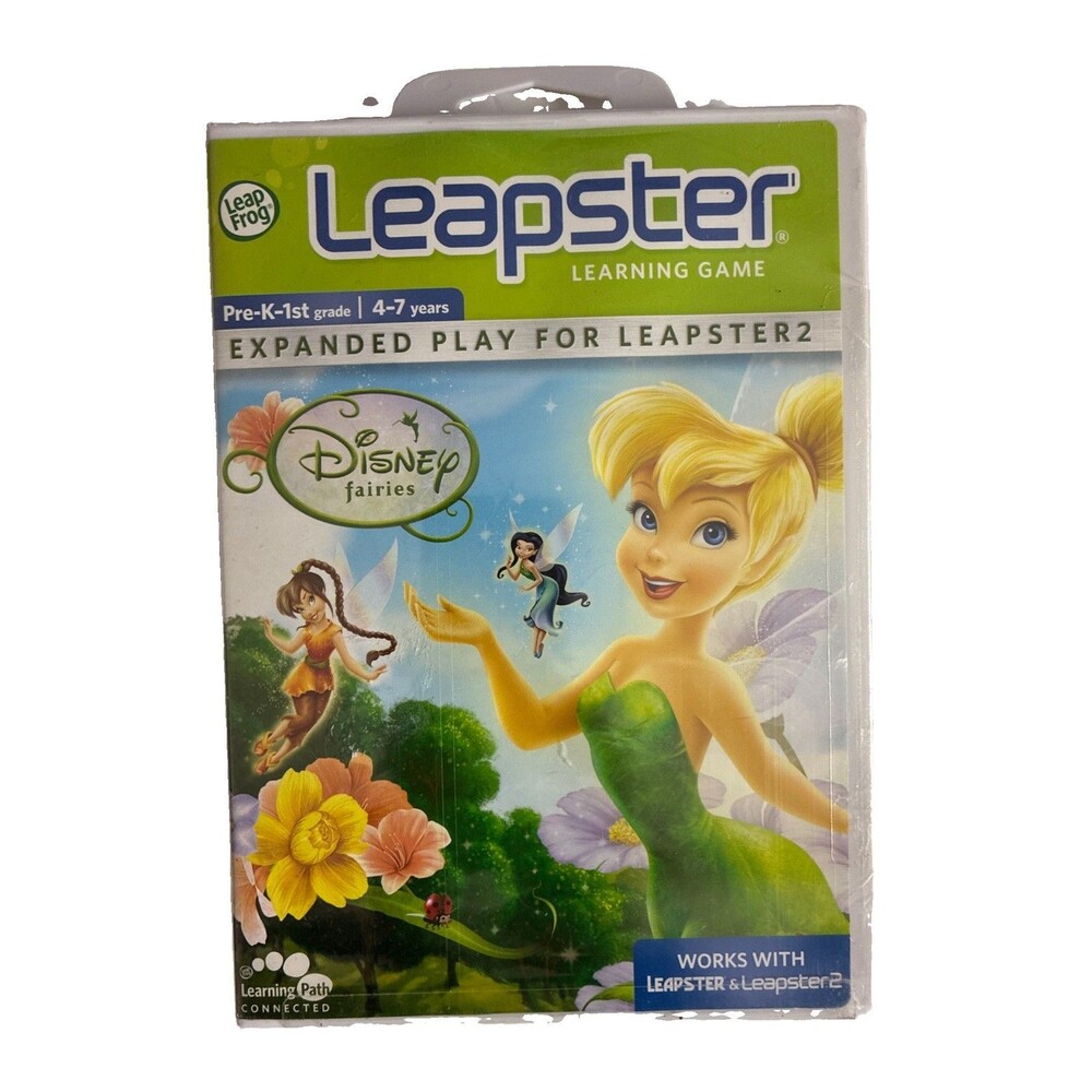 Leap Frog Leapster Disney Fairies Tinkerbell Learning Game Expanded Play SEALED